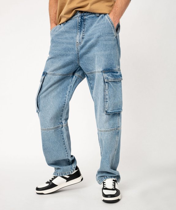 Jean large esprit cargo homme vue1 - GEMO 4G HOMME - GEMO