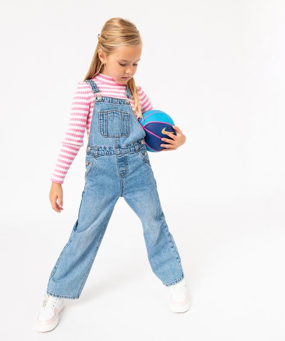 Pull rayé en maille côtelée fille - GEMO (ENFANT) Pull rayé en maille côtelée fille vue5 - GEMO (ENFANT) - GEMO