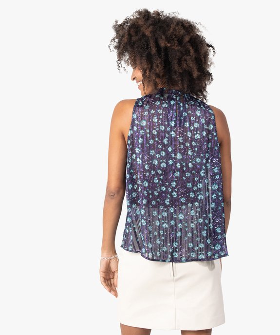 Blouse femme imprimée sans manches vue3 - GEMO(FEMME PAP) - GEMO