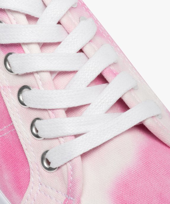 Tennis femme en toile unie effet tie and dye vue6 - GEMO (SPORTSWR) - GEMO