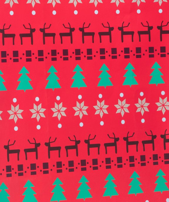 Sac cadeau de Noël imprimé vue2 - GEMO 4G FEMME - GEMO