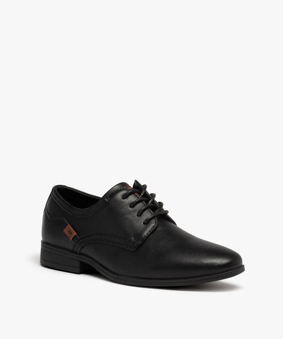 Derbies garçon unis style classique à lacets vue2 - GEMO (ENFANT) - GEMO