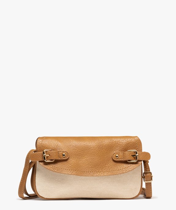 Sac besace forme pochette en toile pailletée femme vue1 - GEMO (ACCESS) - GEMO
