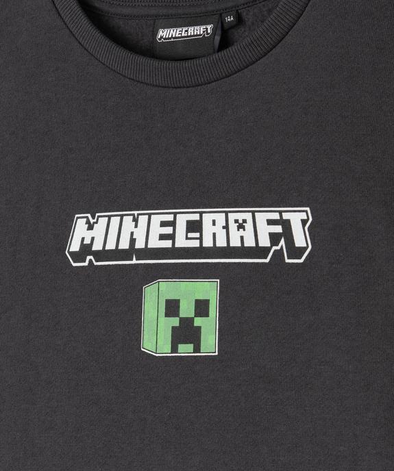 Sweat imprimé devant et dos garçon - Minecraft vue3 - MINECRAFT - GEMO