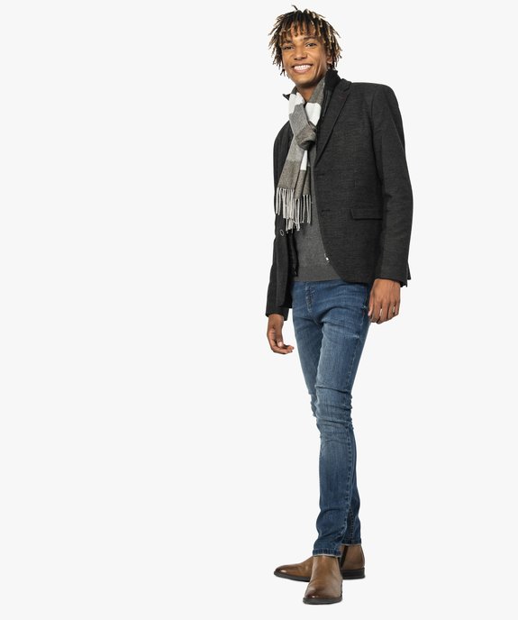 Veste homme 2-en-1 avec parementure doudoune amovible vue5 - GEMO(URBAIN) - GEMO