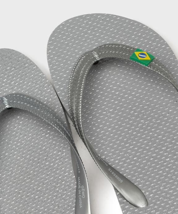 Tongs unies femme vue3 - GEMO (PLAGE) - GEMO