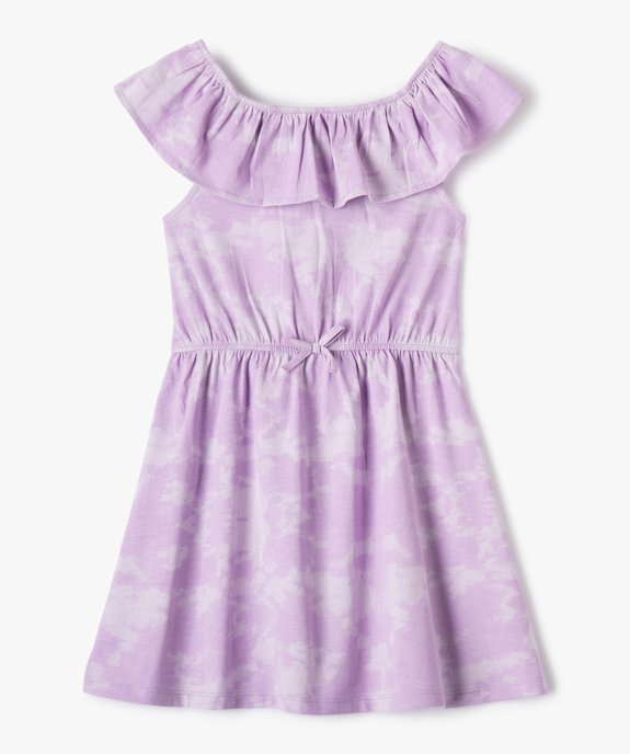 Robe fille tie-and-dye avec col volanté vue1 - GEMO (ENFANT) - GEMO