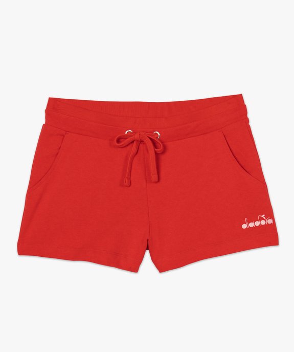 Short de sport femme en maille extensible - Diadora vue4 - DIADORA - GEMO