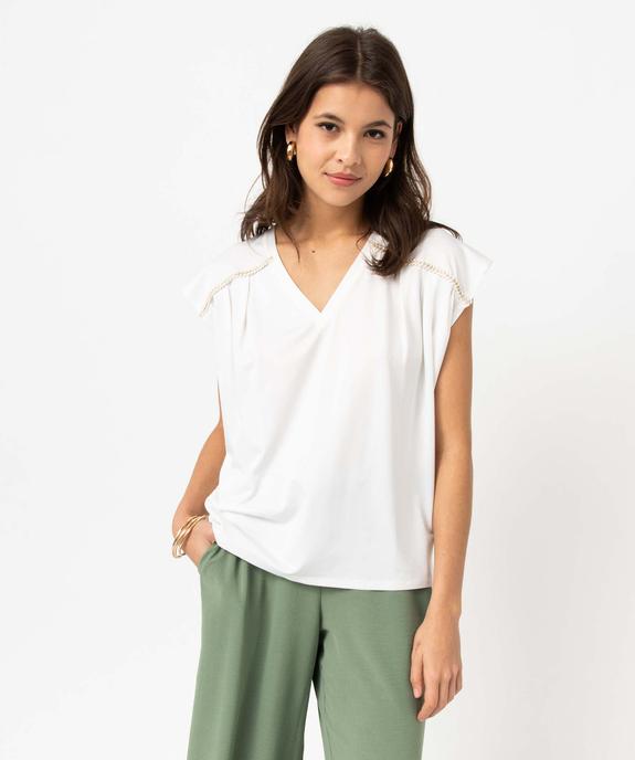 Tee-shirt léger sans manches à plis femme vue5 - GEMO(FEMME PAP) - GEMO