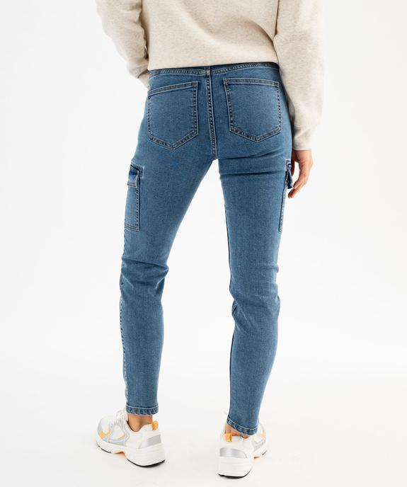 Jean cargo slim taille normale femme  vue3 - GEMO 4G FEMME - GEMO