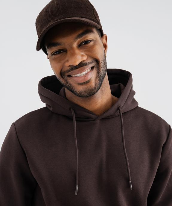Sweat à capuche en molleton doux homme vue6 - GEMO 4G HOMME - GEMO