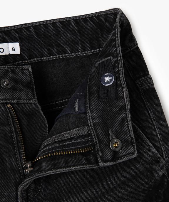 Bermuda en denim coupe large avec taille ajustable garçon vue2 - GEMO (ENFANT) - GEMO