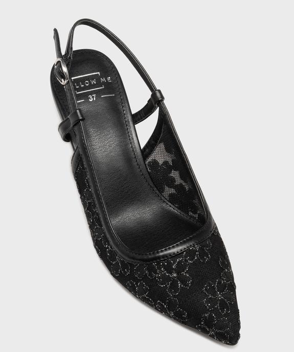 Escarpins slingback dentelle femme - FOLLOW ME vue5 - FOLLOW ME - GEMO