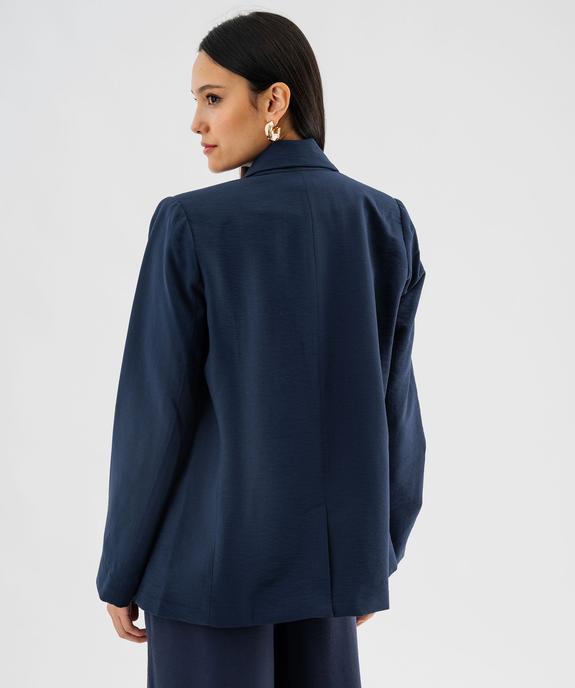 Veste de costume en viscose femme vue3 - GEMO 4G FEMME - GEMO