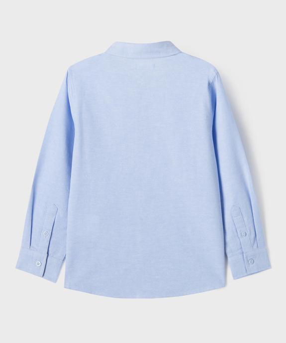 Chemise manches longues en chambray uni garçon vue6 - GEMO (ENFANT) - GEMO