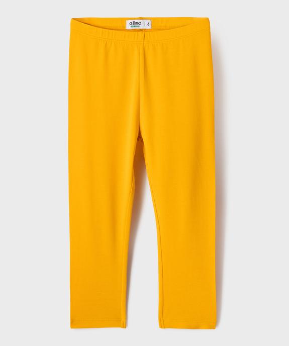 Legging 7/8ème uni à taille élastiquée fille vue7 - GEMO (ENFANT) - GEMO