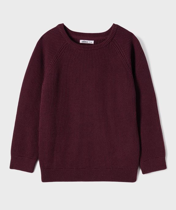 Pull en maille garçon vue1 - GEMO (ENFANT) - GEMO