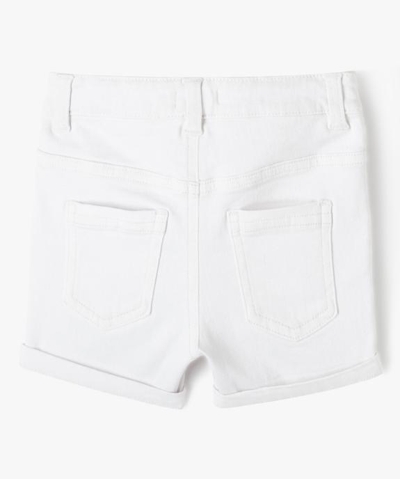 Short slim uni en toile extensible bébé garçon vue3 - GEMO(BEBE DEBT) - GEMO
