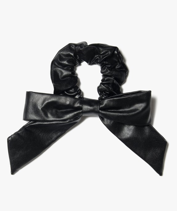 Chouchou femme à gros nœud imitation cuir vue1 - GEMO - GEMO