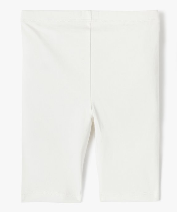 Leggings court en coton stretch fille vue3 - GEMO 4G FILLE - GEMO