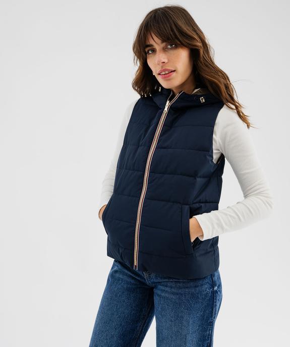 Doudoune sans manches réversible à capuche femme vue5 - GEMO 4G FEMME - GEMO