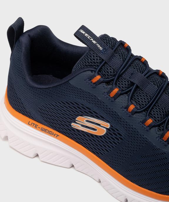 Baskets running en mesh légères homme - Skechers vue6 - SKECHERS - GEMO