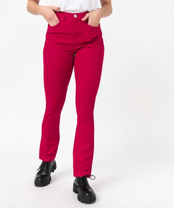 Pantalon coupe Regular taille normale femme vue1 - GEMO 4G FEMME - GEMO