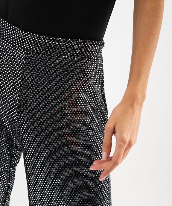 Pantalon large à paillettes femme vue2 - GEMO(FEMME PAP) - GEMO