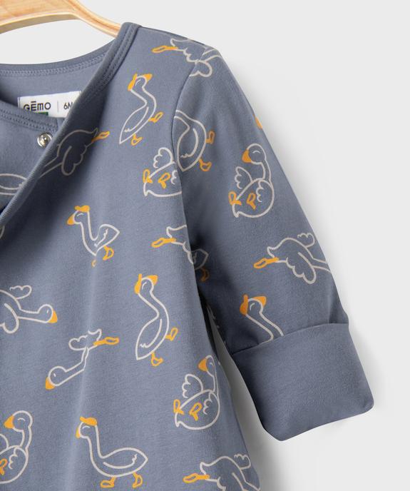 Ensemble 3 pièces bavoir, body et pyjama bébé vue4 - GEMO(BB COUCHE) - GEMO