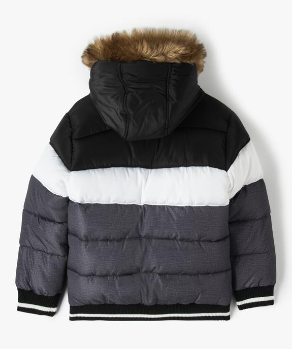 Blouson à capuche matelassé et doublé polaire garçon vue5 - GEMO 4G GARCON - GEMO