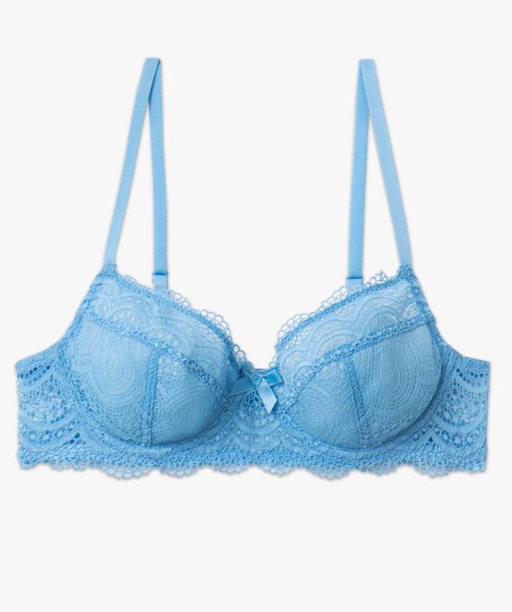 Soutien-gorge à armatures forme corbeille en dentelle vue4 - GEMO(HOMWR FEM) - GEMO