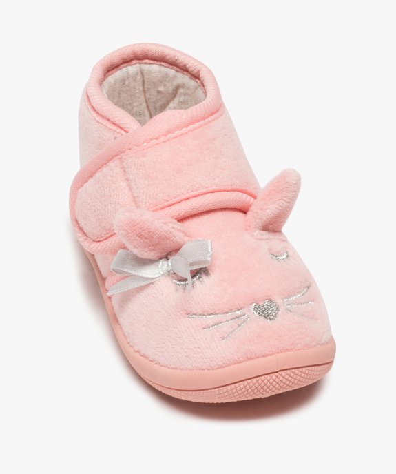 Chaussons bébé fille bottillons en forme de chat - Mieux vue5 - GEMO 4G BEBE - GEMO
