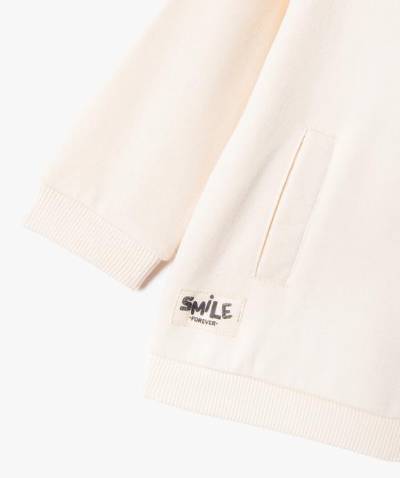 Sweat à capuche en molleton doux bébé garçon vue2 - GEMO 4G BEBE - GEMO