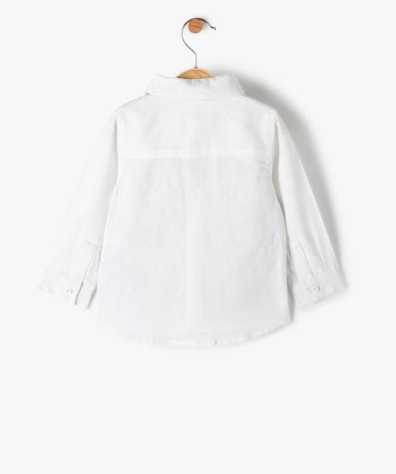 Chemise bébé garçon 2 en 1 spéciale cérémonie vue3 - GEMO(BEBE DEBT) - GEMO