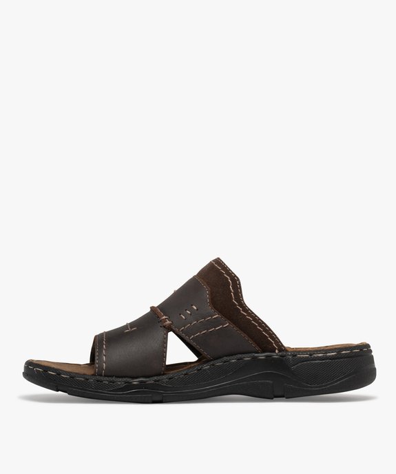 Mules confort à large bride homme vue3 - G'FLEX - GEMO