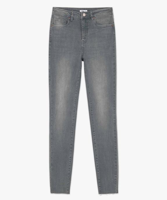 Jean femme coupe skinny taille haute vue4 - GEMO 4G FEMME - GEMO