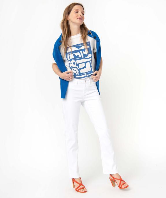 Jean femme coupe Regular - L26 vue5 - GEMO 4G FEMME - GEMO