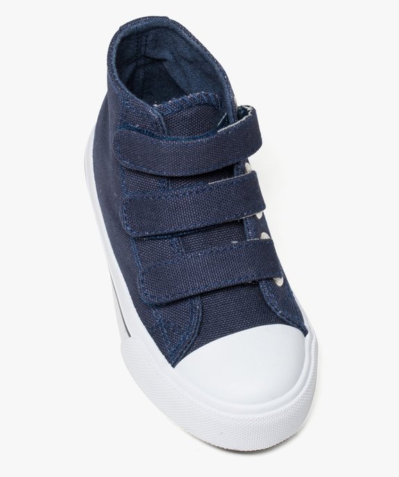 Baskets montantes en toile fermeture scratch (du 24 au 30) vue5 - GEMO (ENFANT) - GEMO