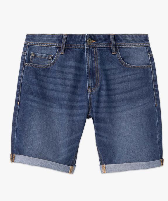 Bermuda en jean homme fin et souple vue4 - GEMO 4G HOMME - GEMO