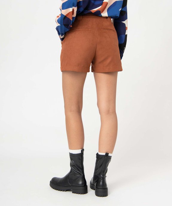 Short femme ample au toucher peau de pêche vue3 - GEMO(FEMME PAP) - GEMO