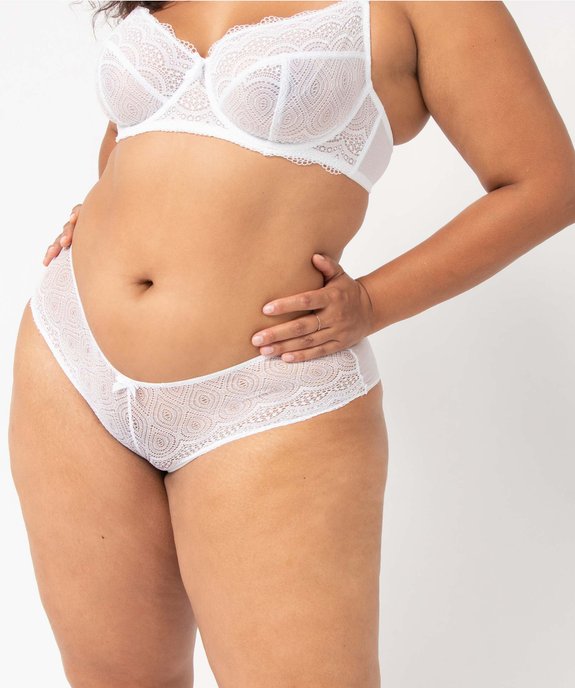 Shorty en dentelle et tulle femme grande taille vue1 - GEMO(HOMWR FEM) - GEMO