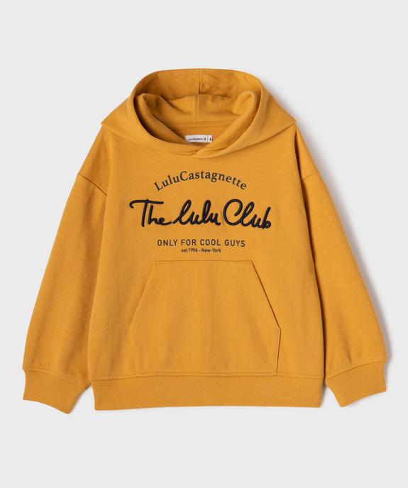 Sweat à capuche en maille piquée garçon - LuluCastagnette vue1 - LULUCASTAGNETTE - GEMO