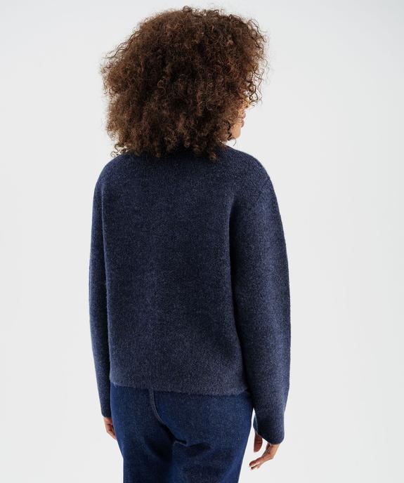 Gilet à grand col avec poches poitrine femme - LuluCastagnette vue5 - LULUCASTAGNETTE - GEMO