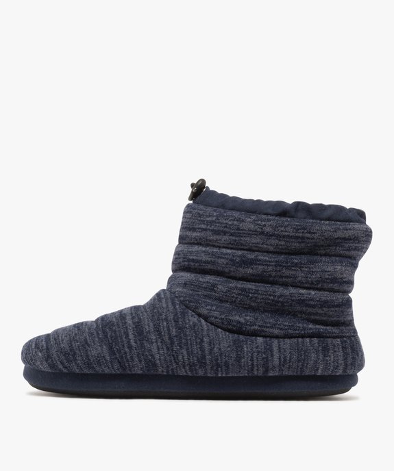 Chaussons bottillons en maille doublés sherpa homme vue3 - GEMO(HOMWR FEM) - GEMO