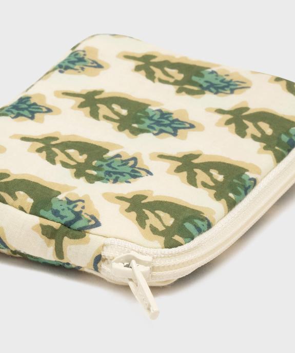 Pochette imprimée fermeture zippée femme vue2 - GEMO (ACCESS) - GEMO