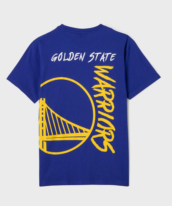 Tee-shirt manches courtes inscription Warriors Golden State garçon - NBA vue4 - NBA - GEMO