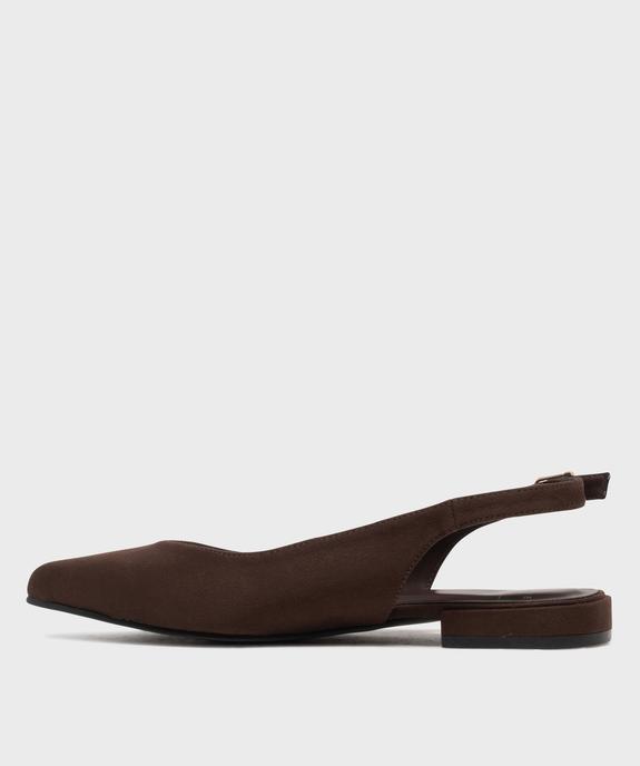 Escarpins slingback à motif léopard et talon plat femme - Follow Me vue3 - FOLLOW ME - GEMO