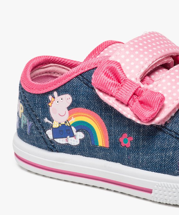 Baskets effet denim à scratchs - Peppa Pig vue6 - PEPPA PIG - GEMO