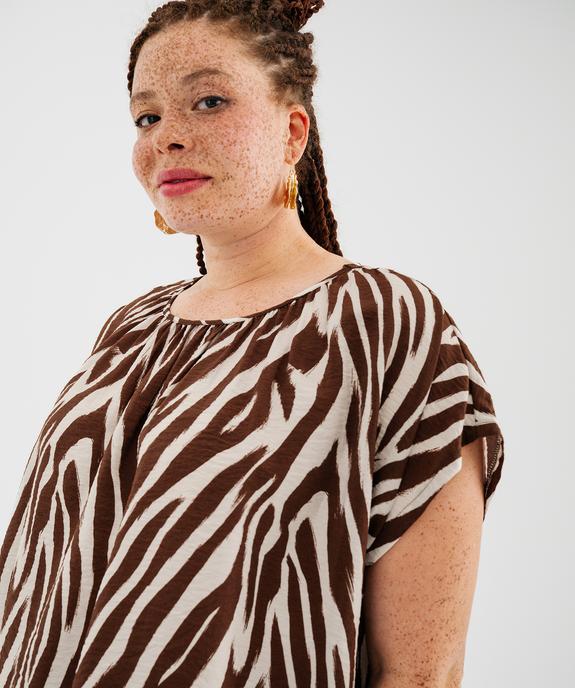 Blouse sans manches ample et fluide en viscose femme grande taille vue2 - GEMO 4G GT - GEMO