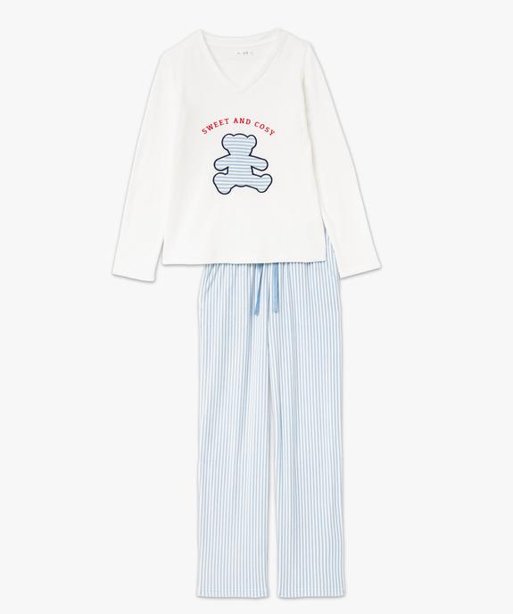 Pyjama en velours femme - LuluCastagnette vue4 - LULUCASTAGNETTE - GEMO